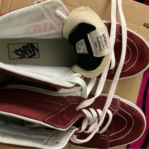 Vans Red High-Top Sneakers - Picture 2 of 9